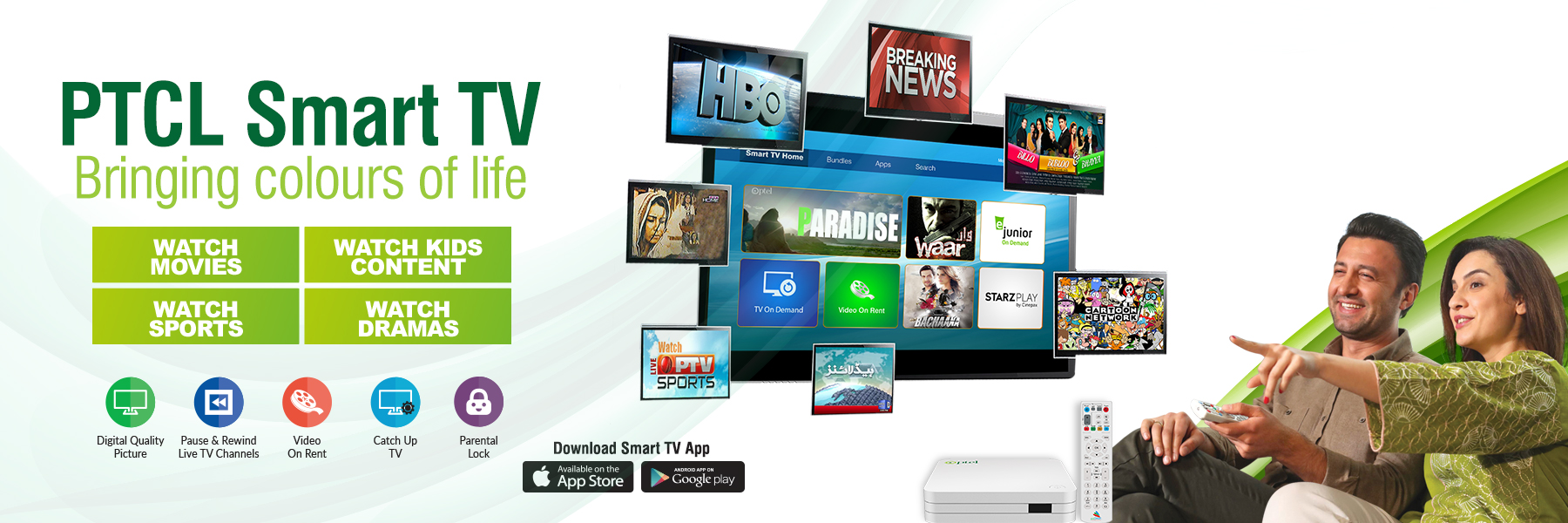 Ptcl smart tv deals app